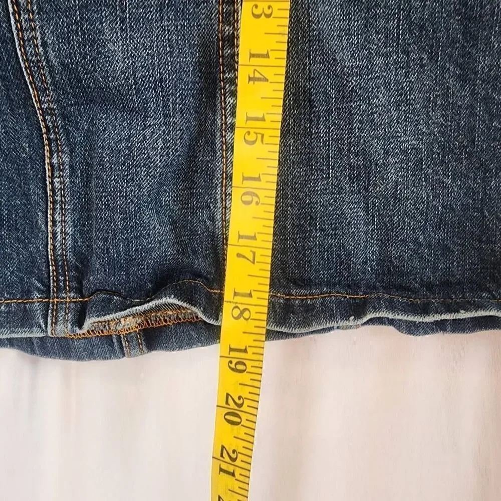 Stetson Denim Y2K Skirt A-Line Blue Jean Cotton Size 10